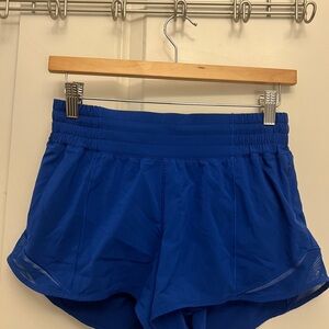 Lululemon Athletica Blue Hotty Hot Lined Shorts